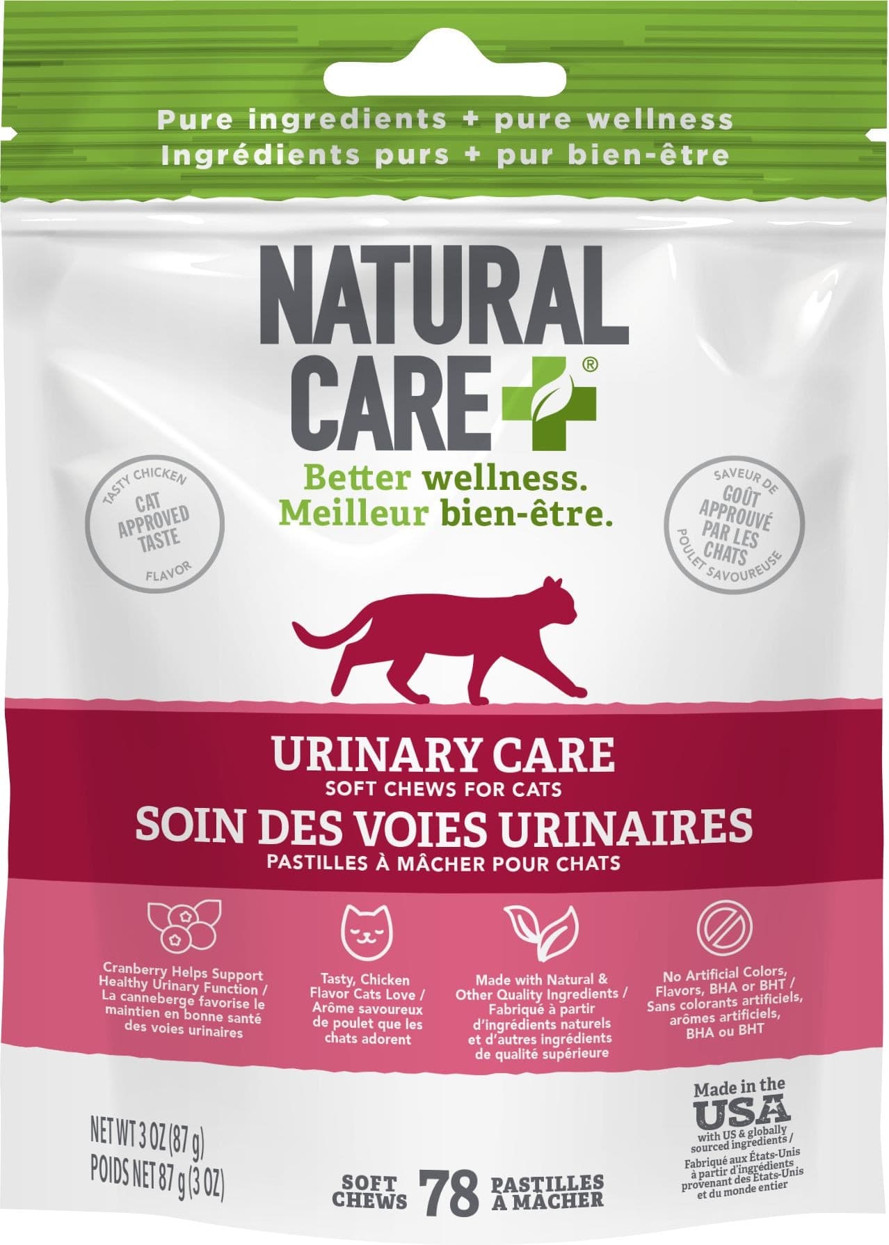 Natural Care Urinary Tract Chicken Soft Cat Chews, 78-pk