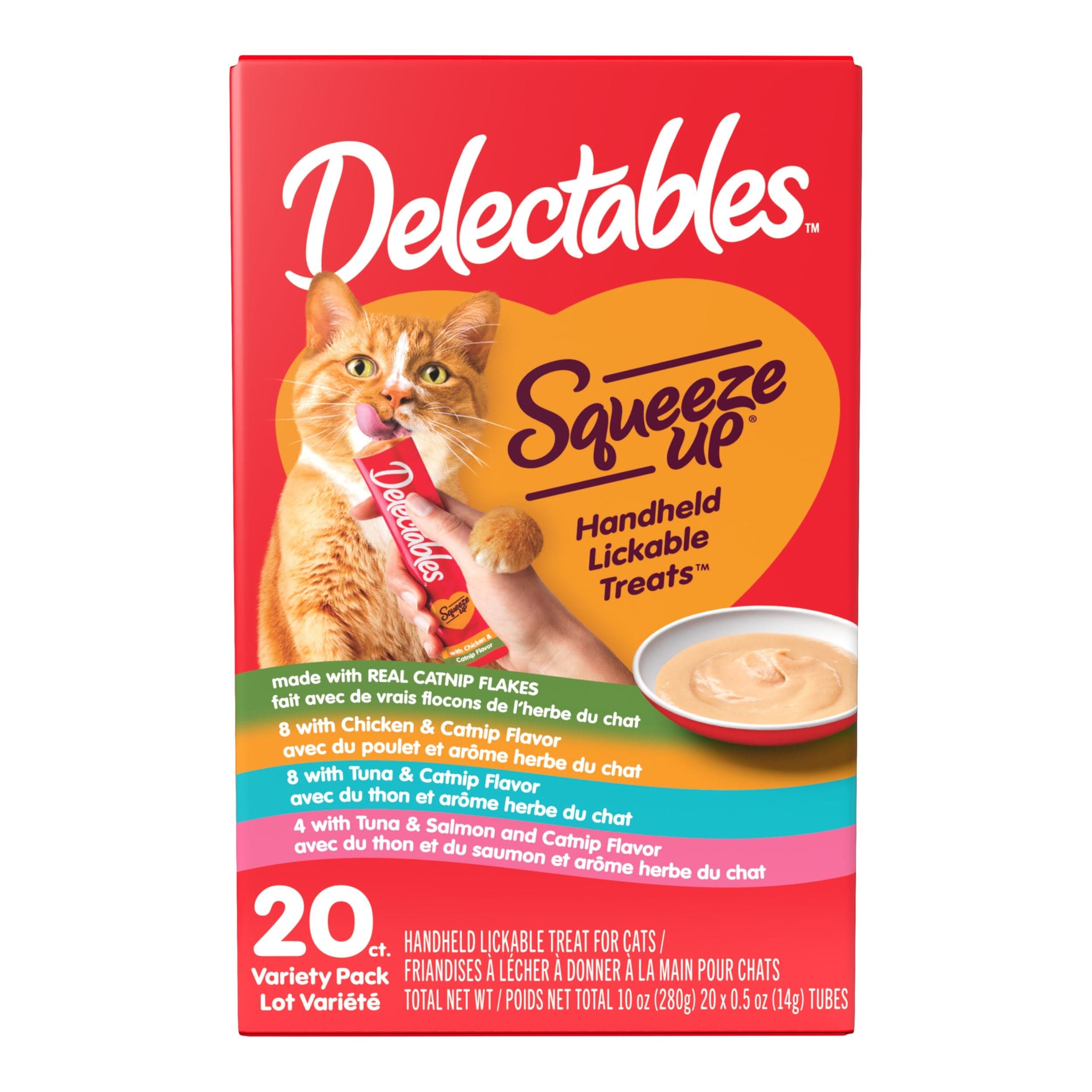 Hartz Delectables Squeeze Ups Catnip Flavour Wet Cat Treat 20-pk