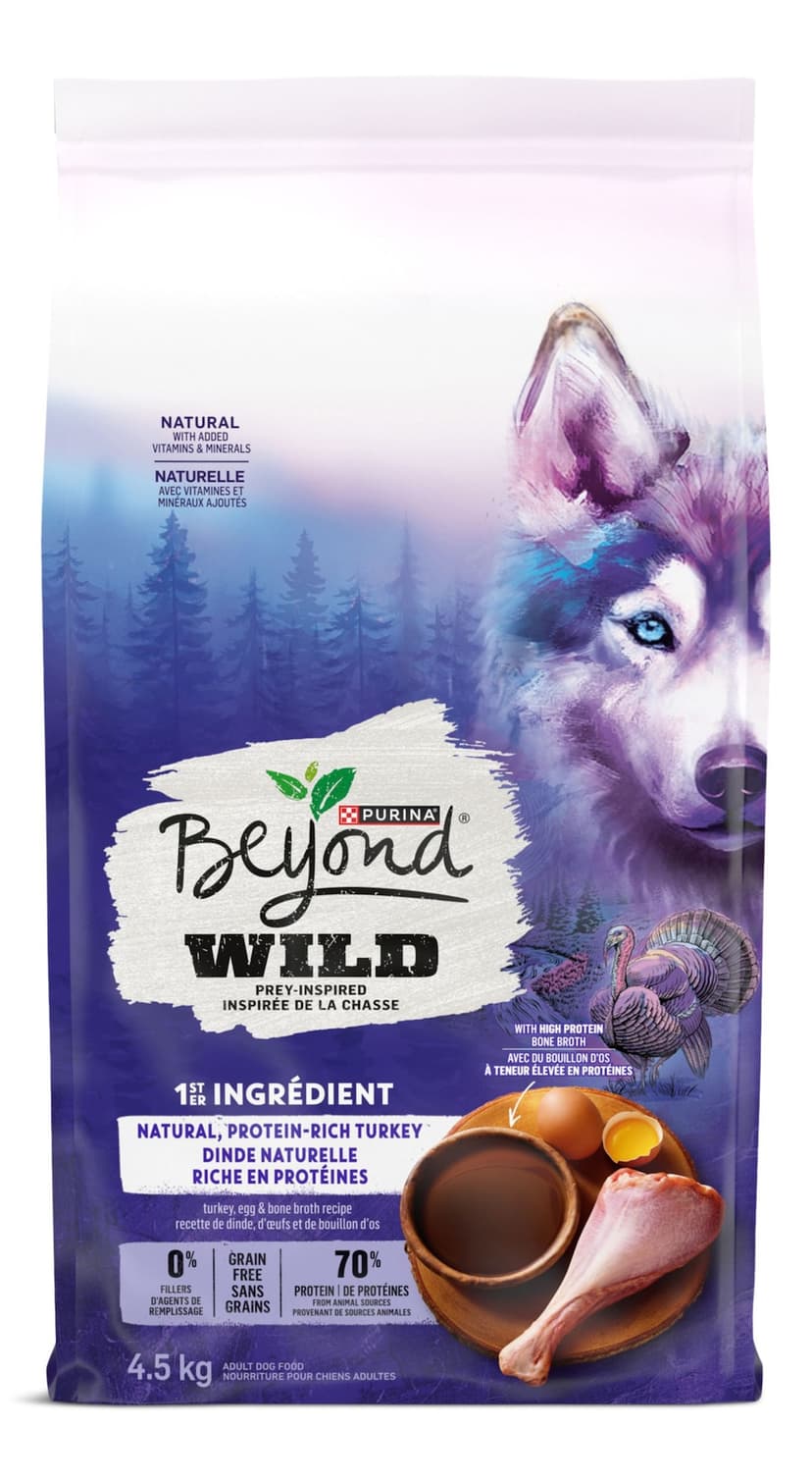 Beyond Wild Prey-Inspired Grain-Free High Protein Turkey & Egg Adult Dry Dog Food, 4.5-kg