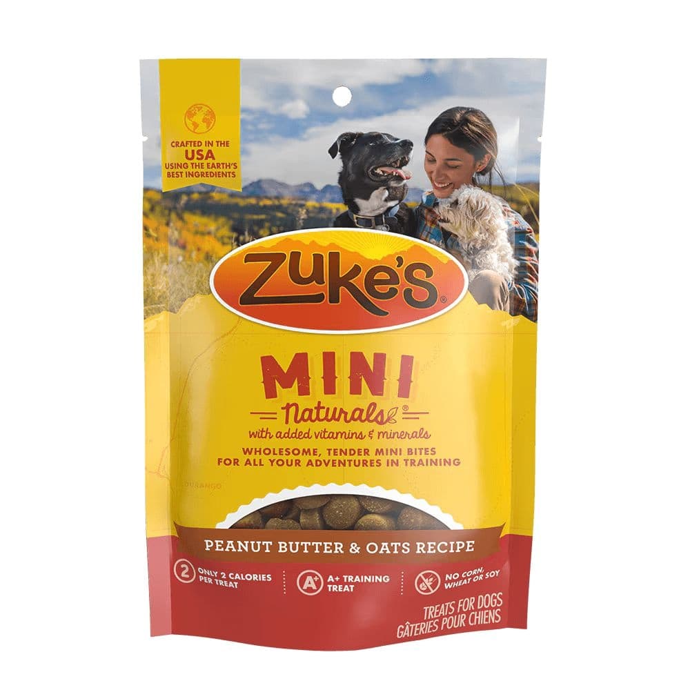 Zuke's Mini Naturals Peanut Butter & Oats Soft Dog Training Treat, 170-g