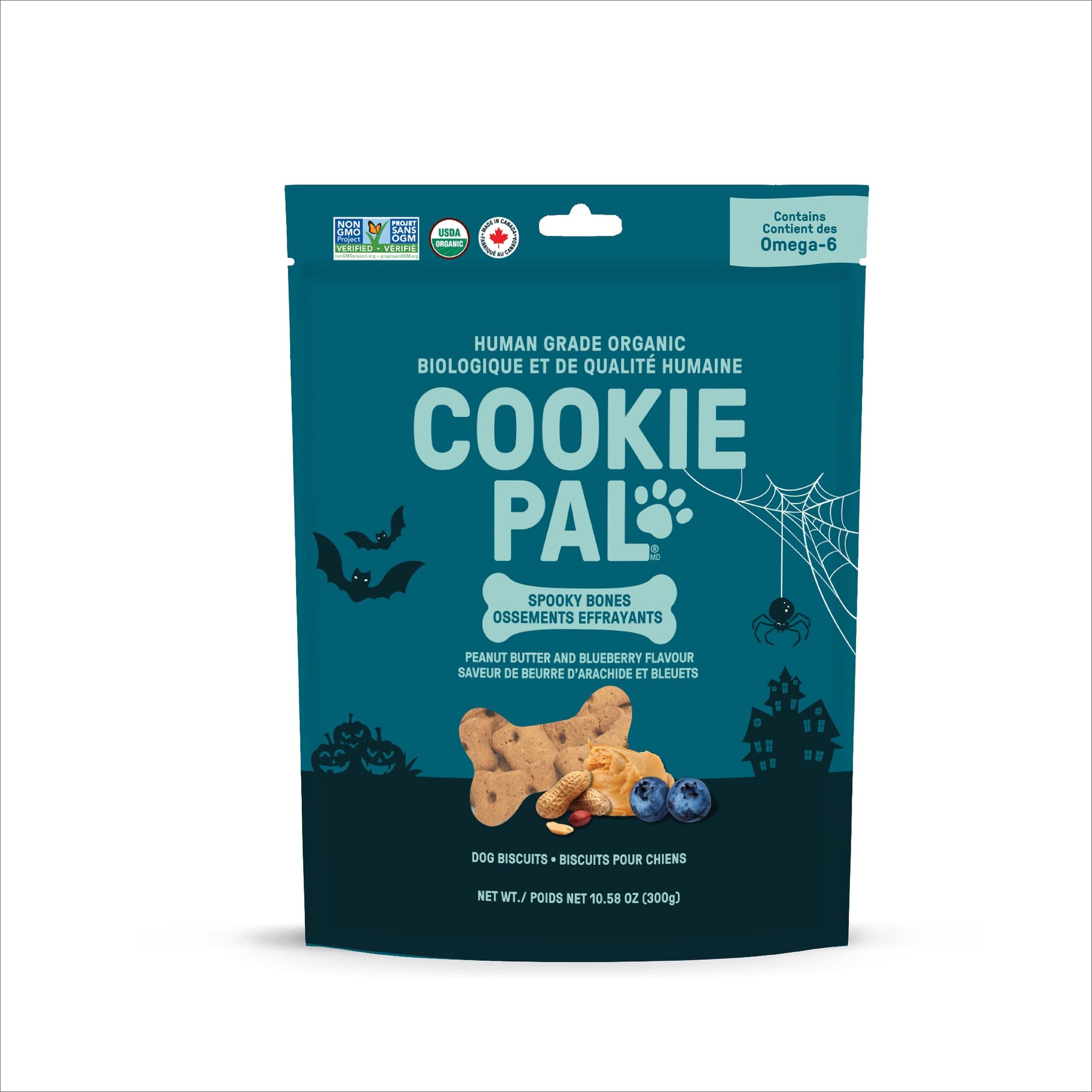 Cookie Pal Peanut Butter Blueberry Dog Biscuits, 300-g