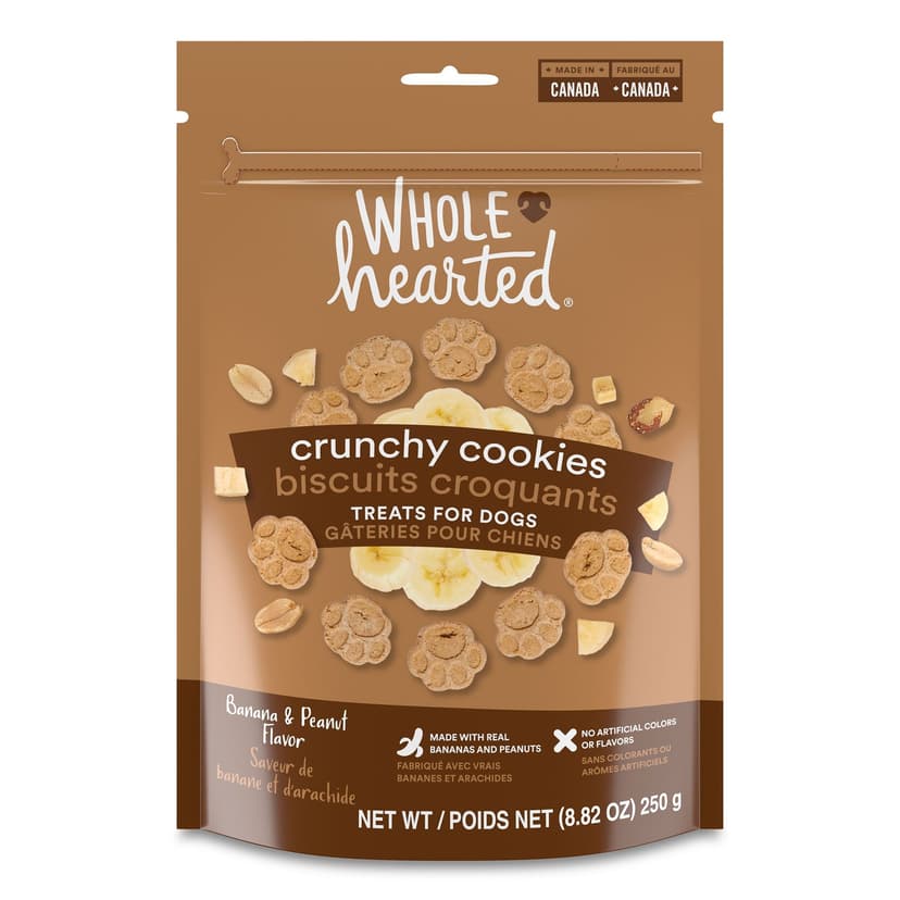 WholeHearted Banana and Peanut Dog Treats, 250-g