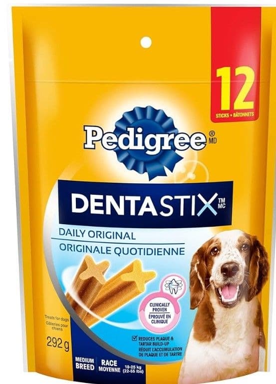 Dentatix Orginal Dental Dog Treat, Medium, 12-pk