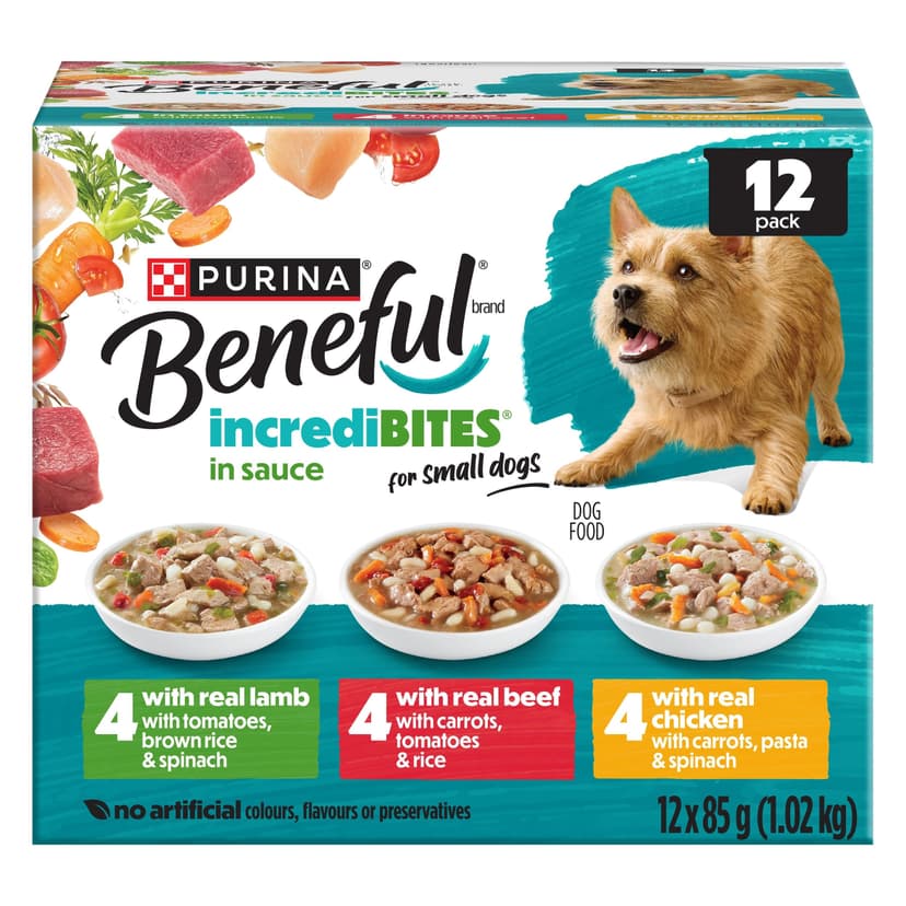 Beneful IncrediBites In Sauce Variety Pack Wet Dog Food, 12-pk