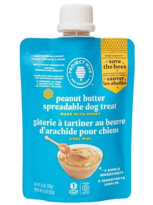 Project Hive Spreadable Peanut Butter Dog Treat, 177-ml
