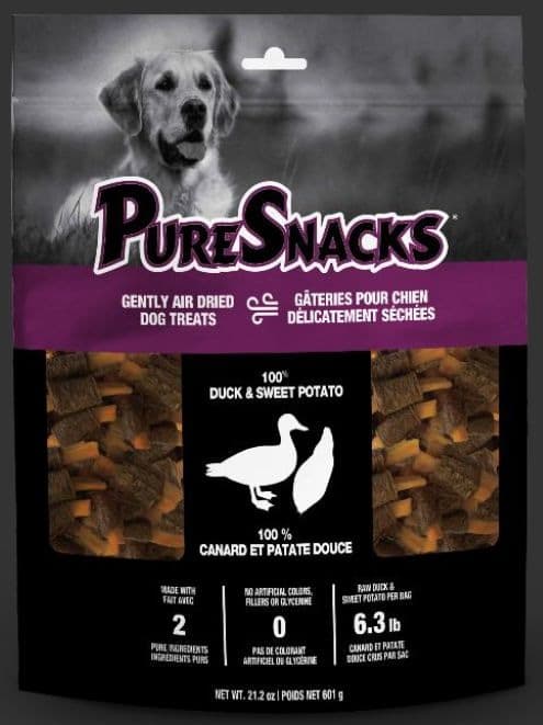 Pure Snacks Duck and Sweet Potato Dog Treats, 601-g