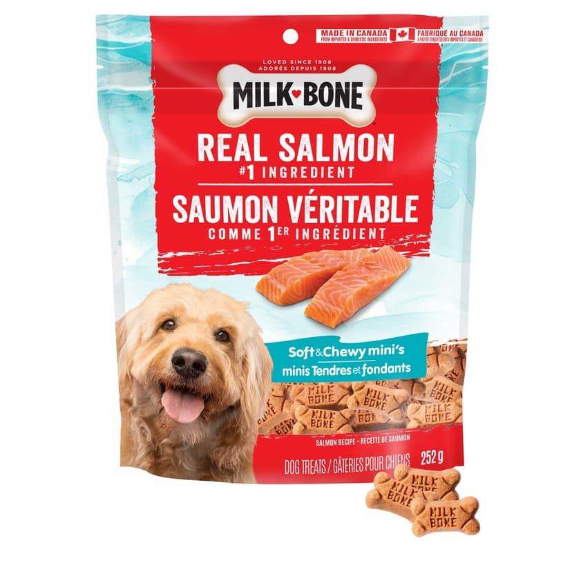 Milk Bone Soft and Chewy Salmon Dog Treat, 252-g