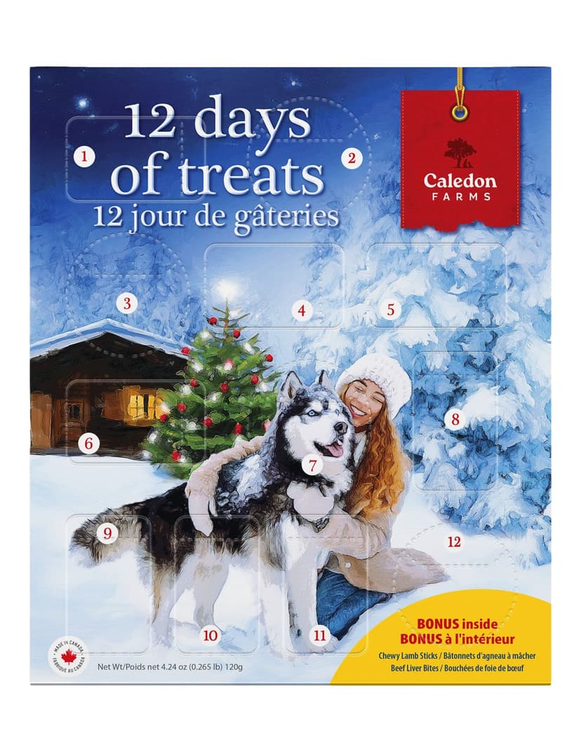 Caledon Farms 12 Days of Dog Treats Advent Calendar