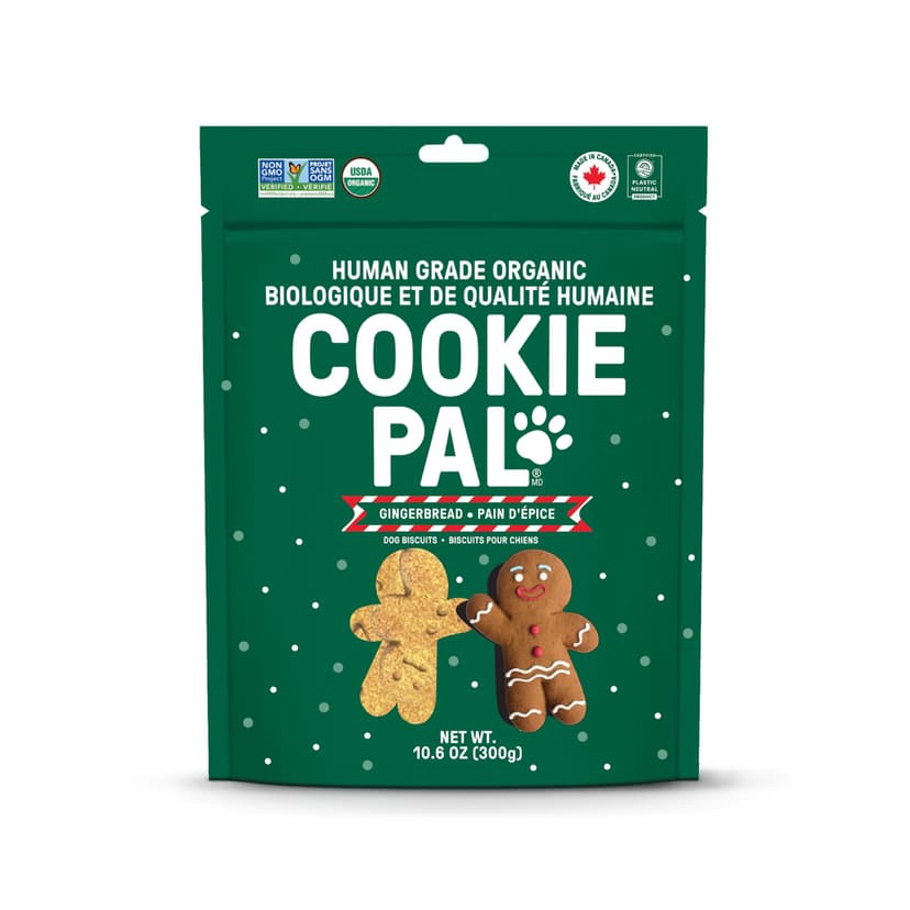 Cookie Pal Gingerbread Holiday Dog Treats, 300-g