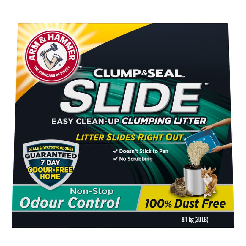 Arm & Hammer Clump & Seal Slide Unscented Cat Litter, 9.1kg