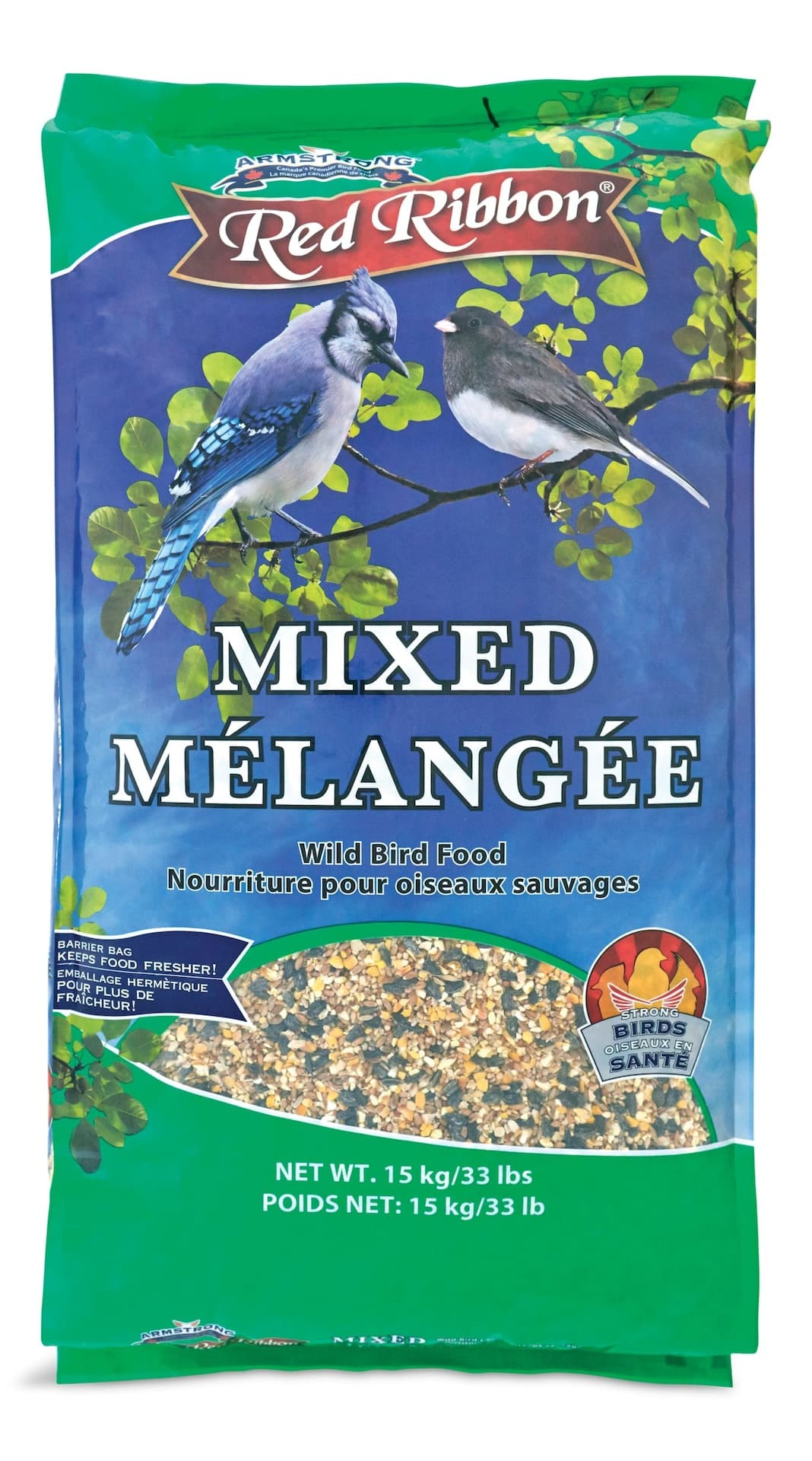 Red Ribbon Mixed Wild Bird Food, Carbohydrate Rich, 15-kg