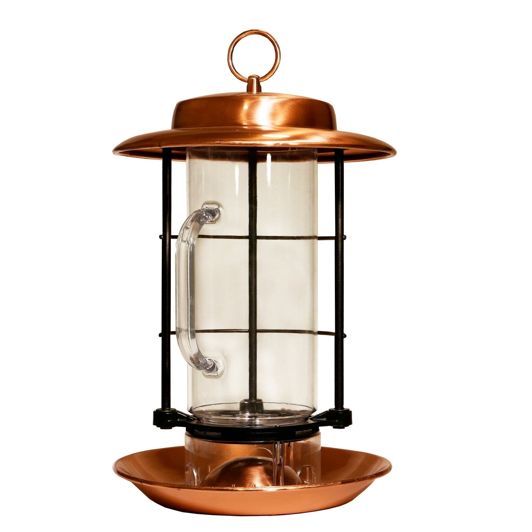 Panacea Metal Copper Combo Hopper & Seed Scoop Feeder