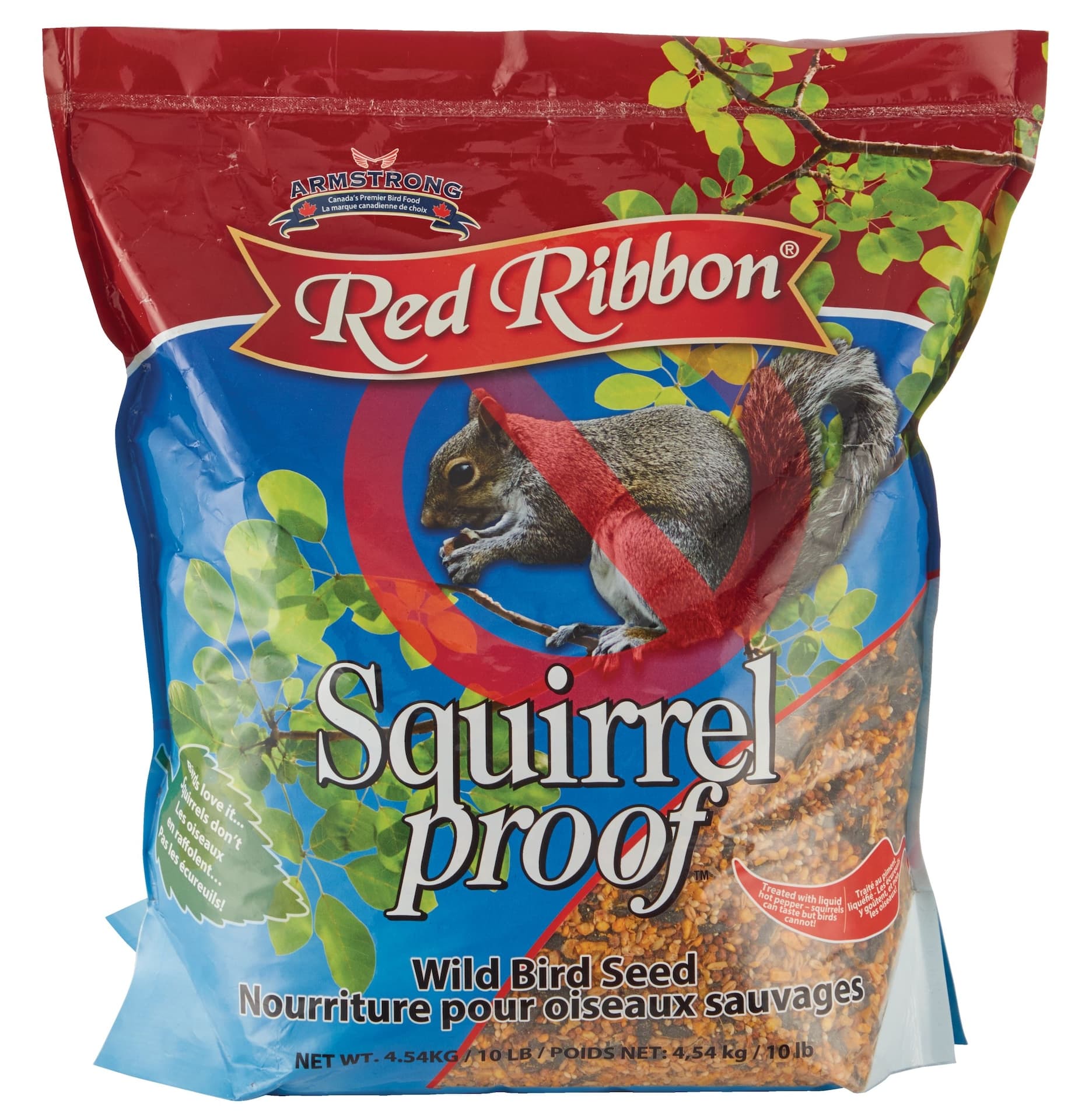 Red Ribbon Squirrel-Proof Wild Bird Seed, 4.5-kg