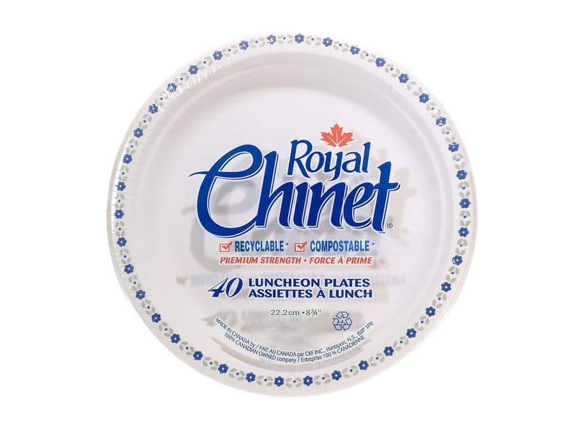 Royal Chinet Luncheon Paper Plates, 8-in, 40-pk