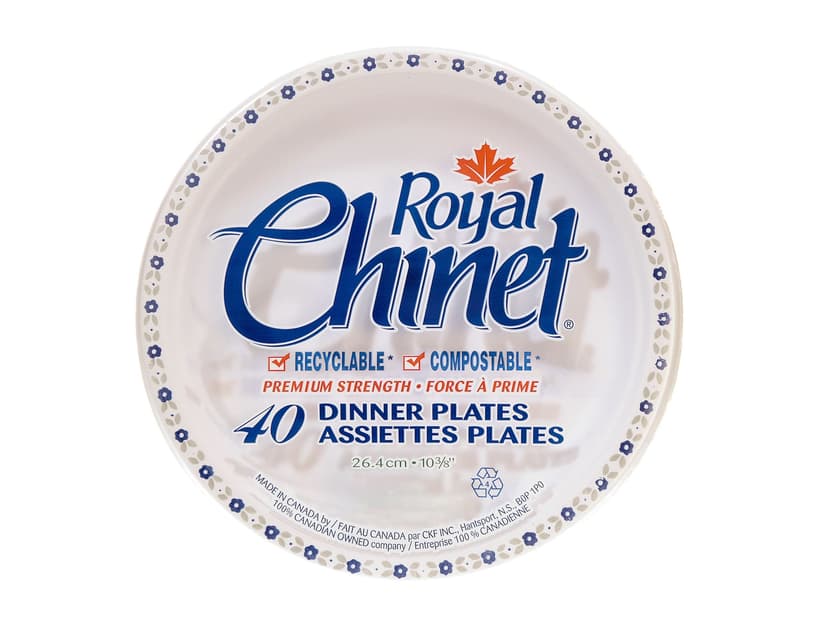 Royal Chinet Dinner Paper Plates, 10-in, 40-pk