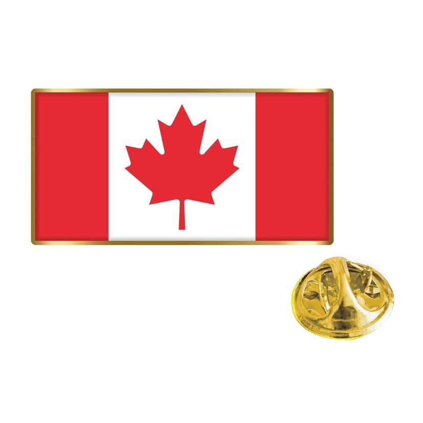 Canada Day Classic Canadian Flag Enamel Pin, 1.5-in