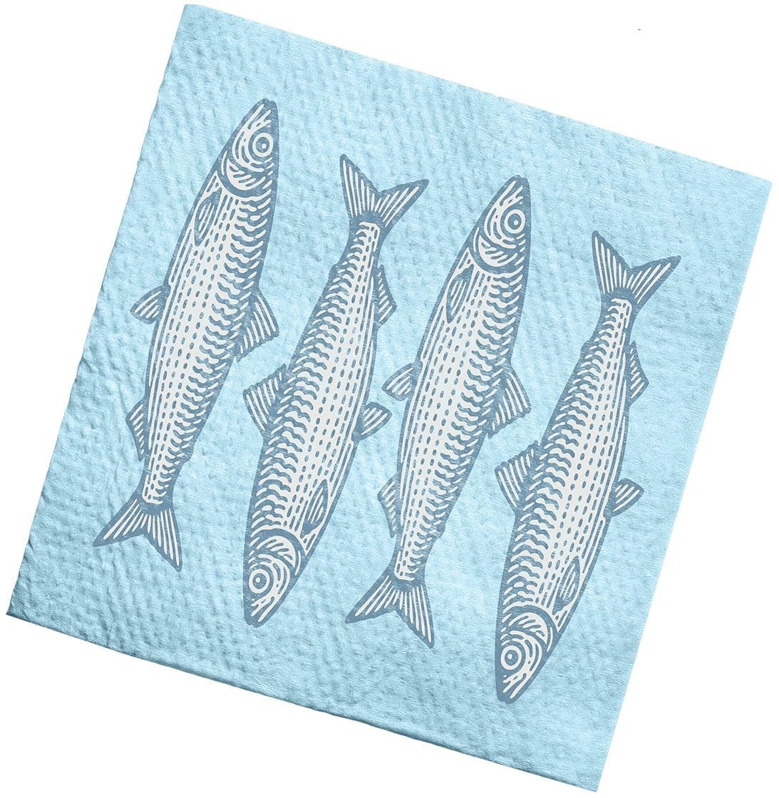 Summer Silver Fish Lunch 3-Ply Paper Napkins, 40-pk