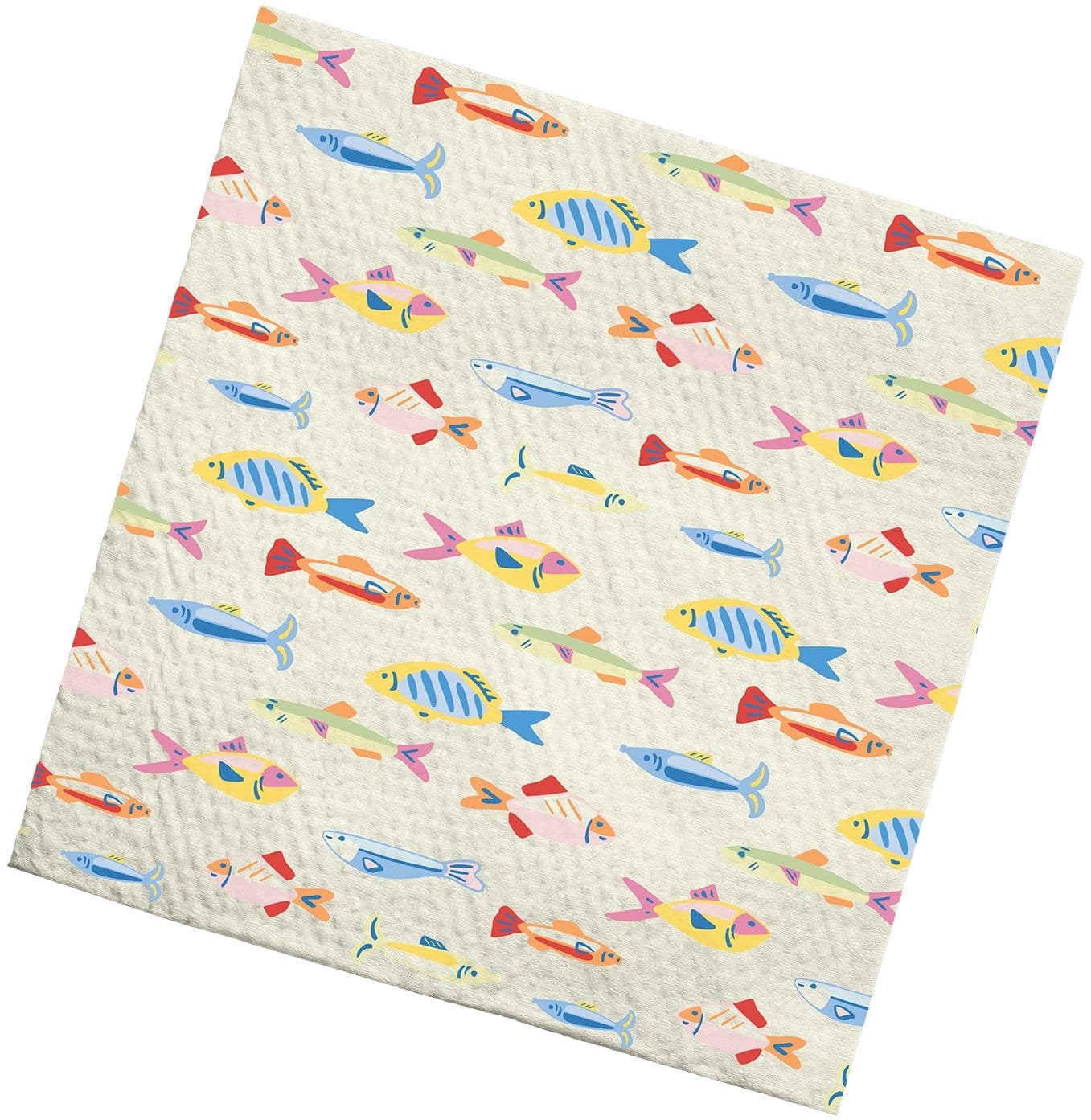 Summer Rainbow Fish Lunch 3-Ply Paper Napkins, 40-pk