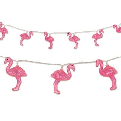 Summer Flamingo String Lights, Pink, 6-ft