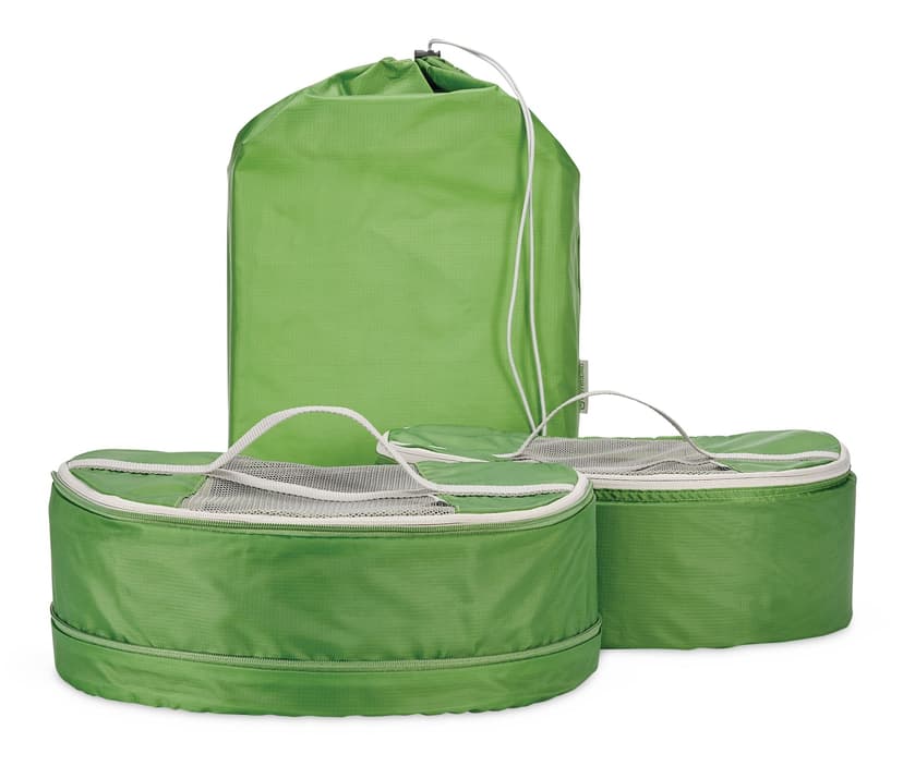 Outbound Camping Backpack Packing Cubes, Green, 3-pc