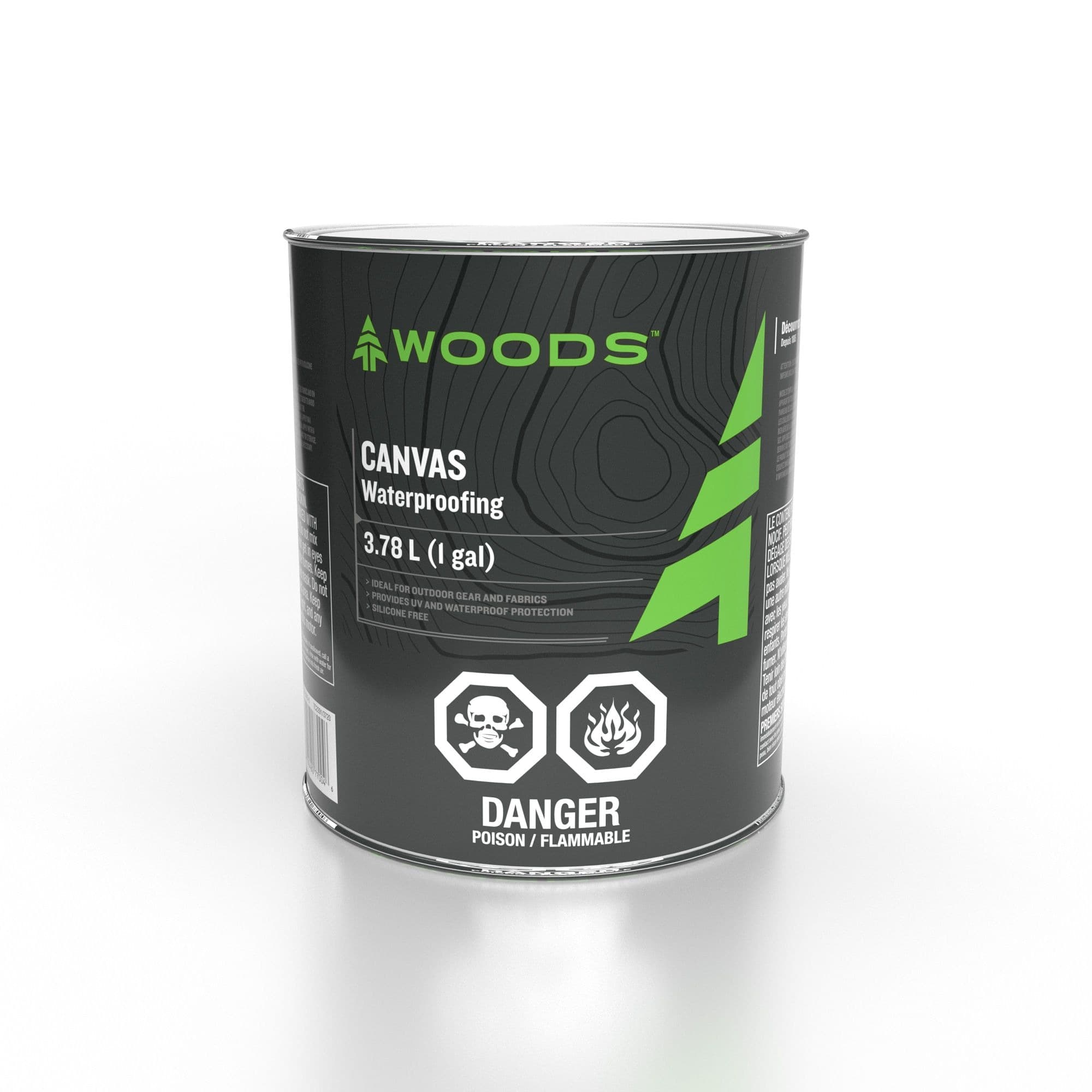 Woods Canvas Waterproofing Fluid For Camping Tents, Tarps & Outdoor Gear, 3.78-L