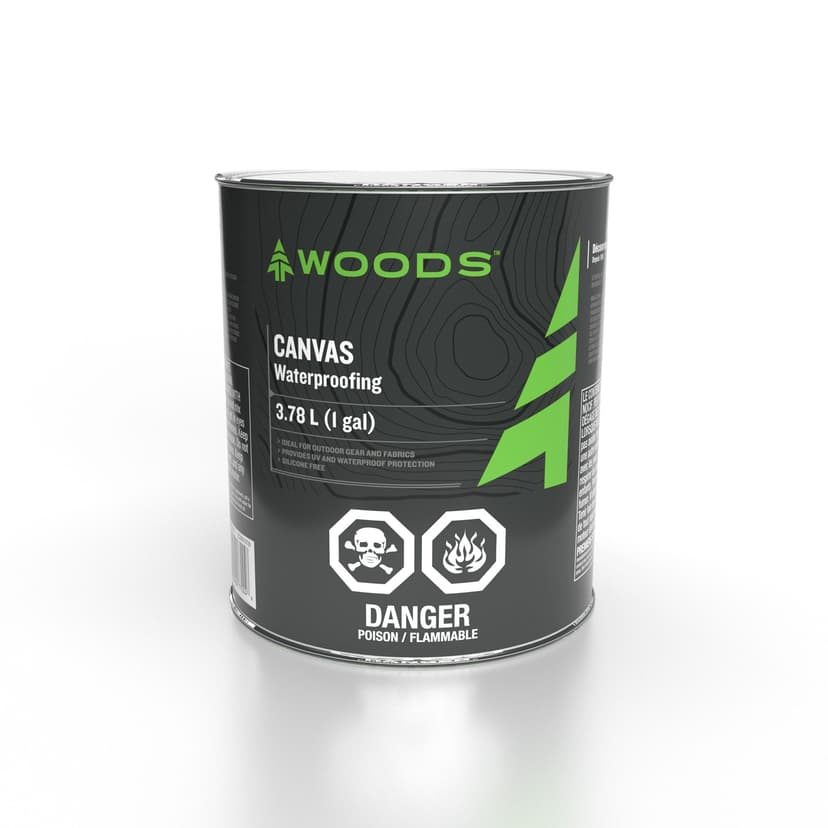 Woods Canvas Waterproofing Fluid For Camping Tents, Tarps & Outdoor Gear, 3.78-L