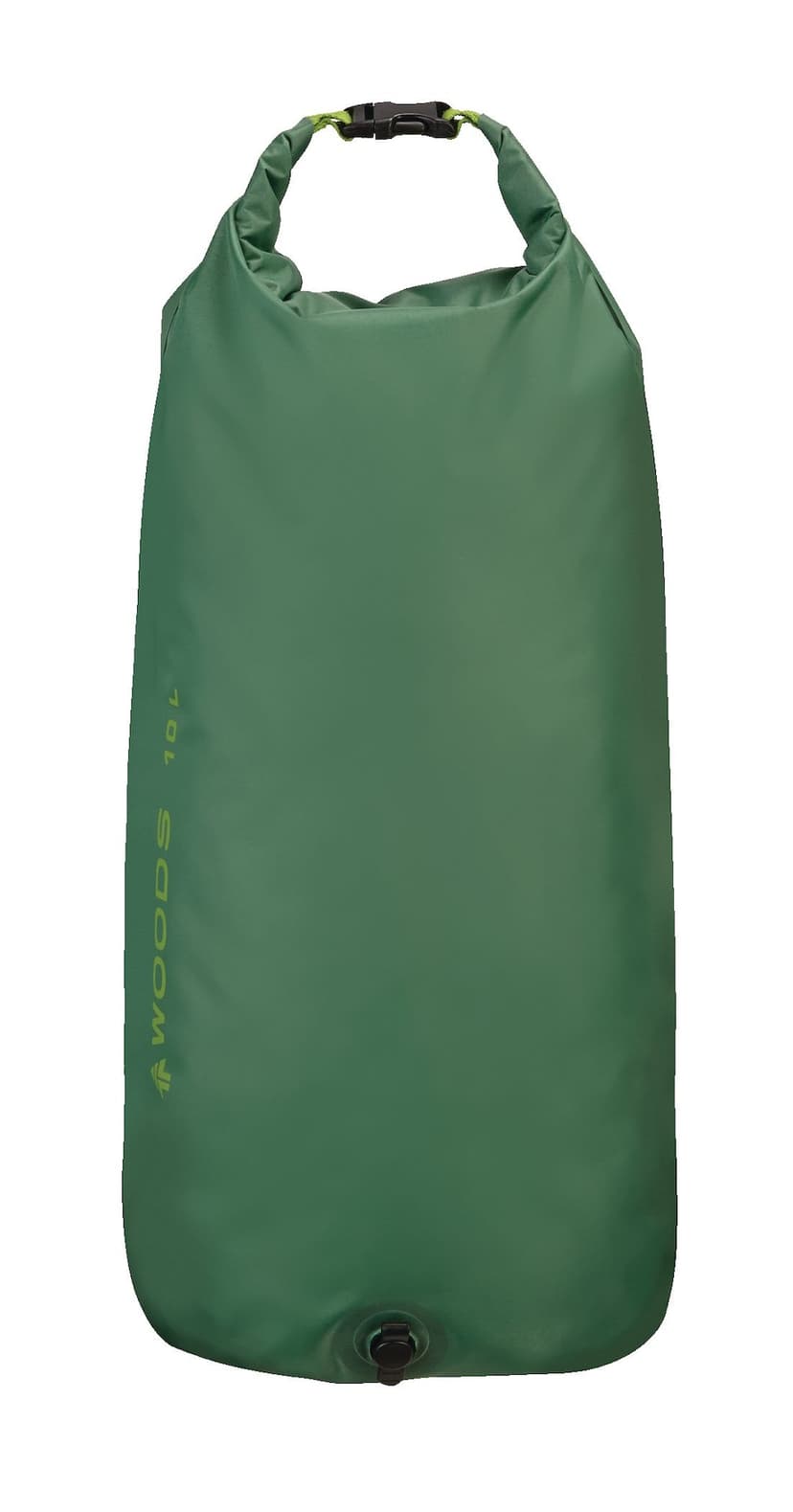 Woods Lightweight Waterproof Dry Bag w/ Valve For Camping, Hiking & Water Sports, 10-L, Green