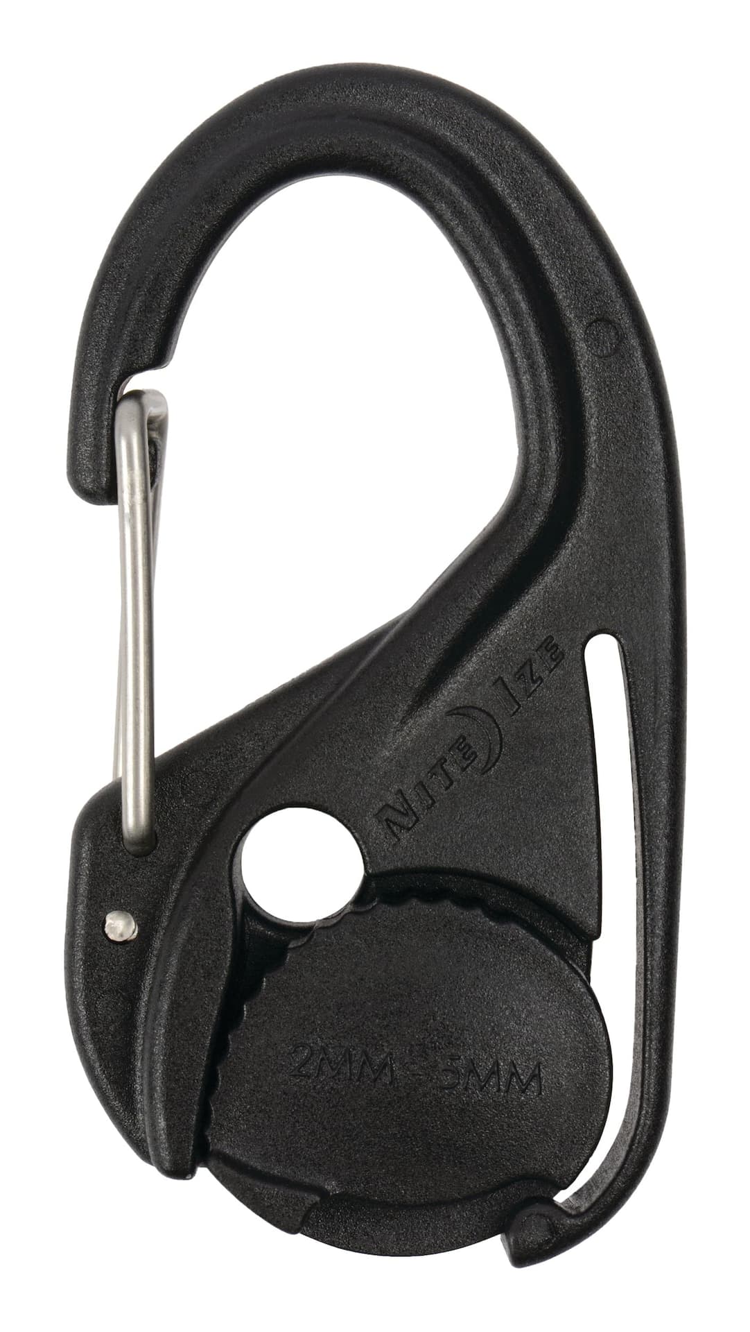 Nite Ize CamJam Plastic No-Knot Cord Tightener & Wiregate Carabiner Clip w/ 8-Ft Rope, 2-pk