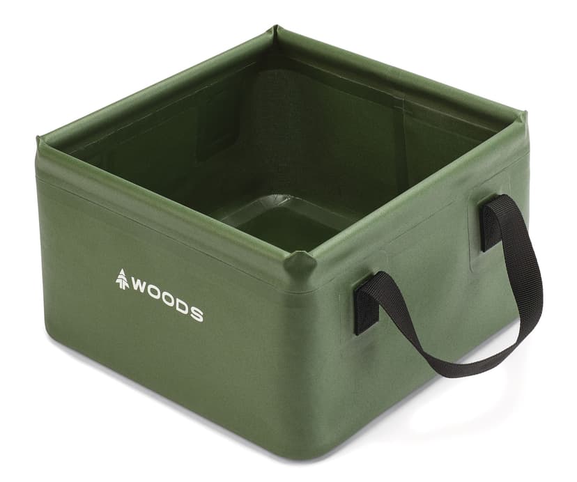 Woods FOLDING Portable Camping Sink with Handles, Small, 10-L