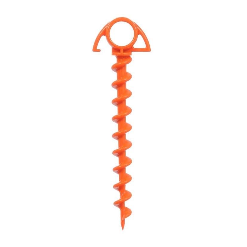 Nite Ize Screw-In Tent Anchor Peg, Bright Orange, 9-1/2-in, 4-pk