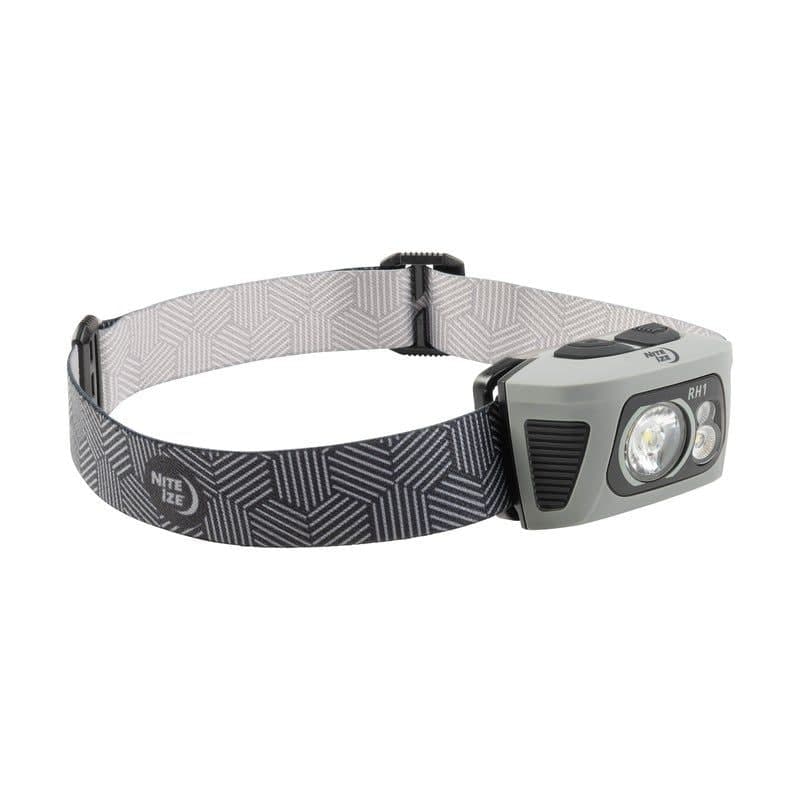 Nite Ize Radiant® RH1™ PowerSwitch™ Rechargeable IPX4 Headlamp, Black/Grey