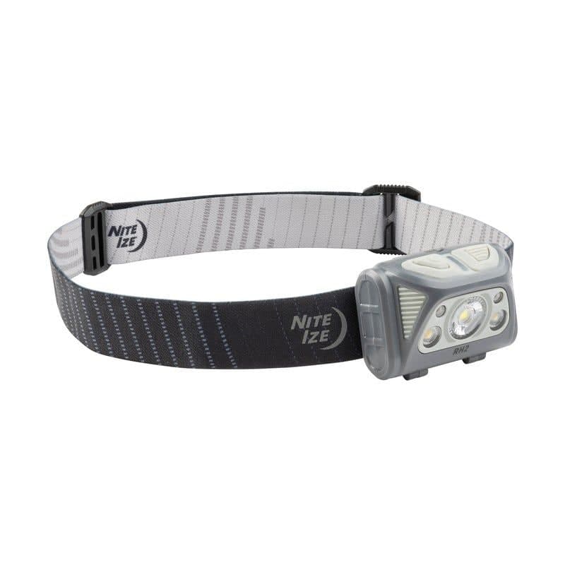 Nite Ize Radiant® RH2™ PowerSwitch™ Rechargeable IPX7 LED Headlamp, Black/Grey