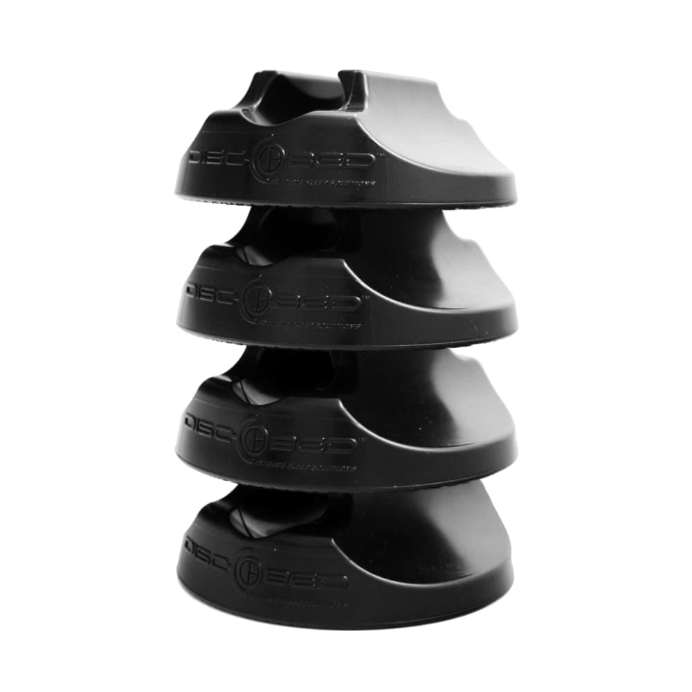 Disc-O-Bed Non-Slip Rubber Foot Pad Set For Round Frame Disc-O-Bed Camping Cot Beds, 4-Pk