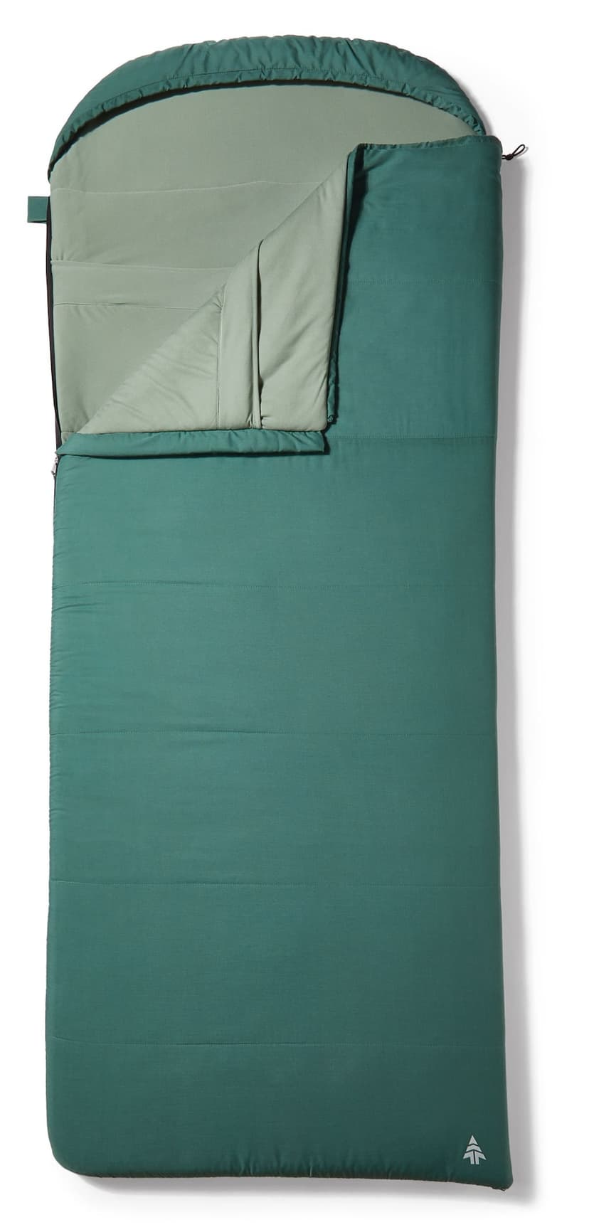 Woods™ Fernie 4°C Hooded Sleeping Bag, Green