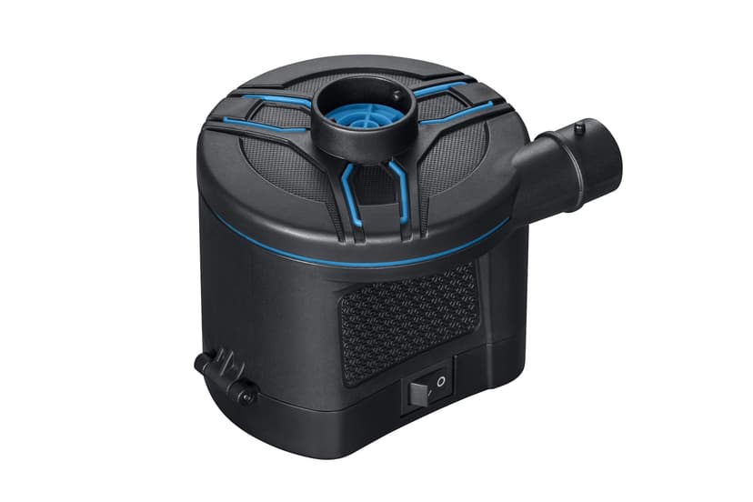 Outbound Side Winder Portable Battery Powered Air Pump w/ Valve Nozzles, Inflates/Deflates