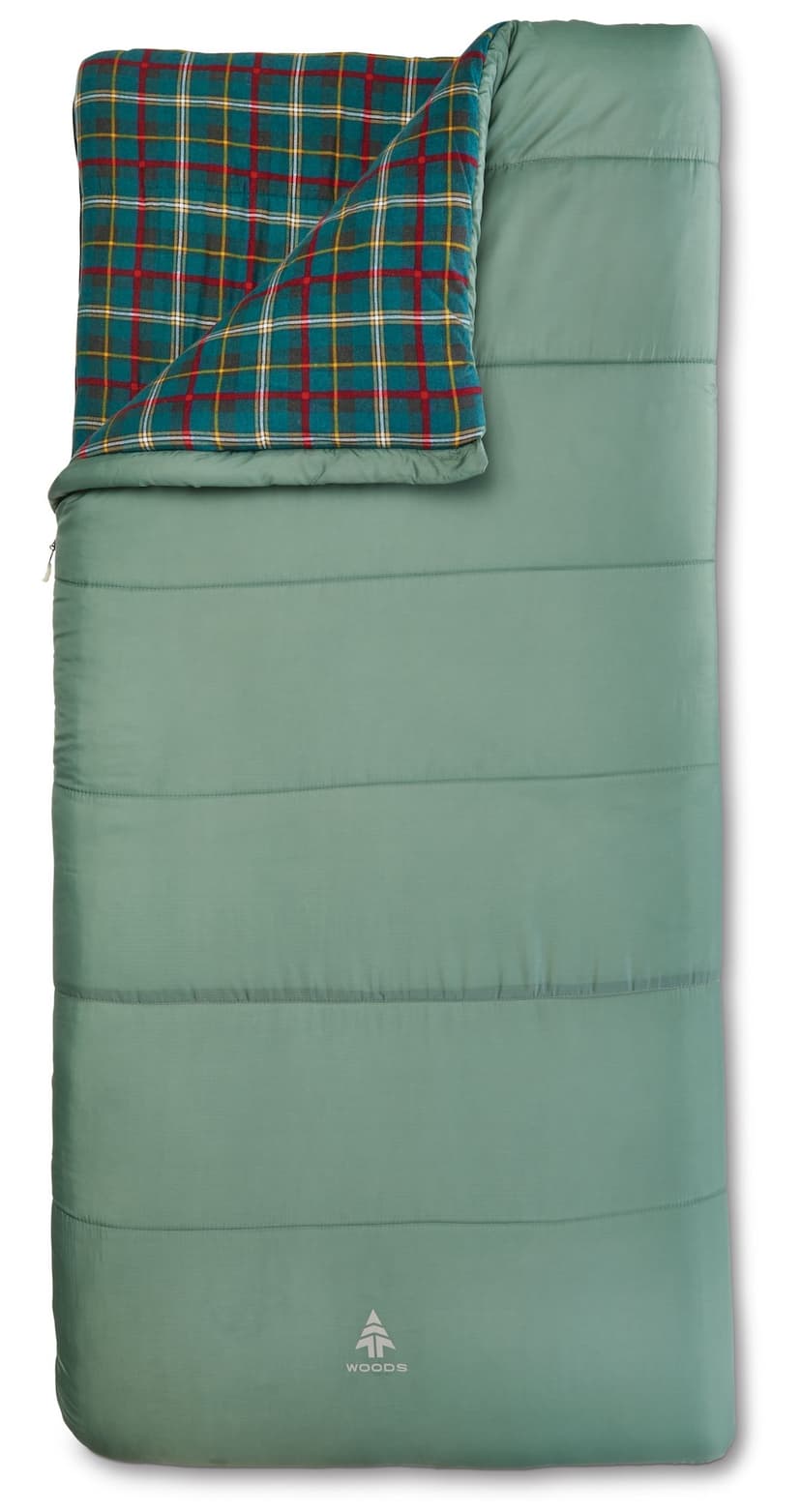 Woods Canmore -15°C Insulated Sleeping Bag, 75-in x 37-in