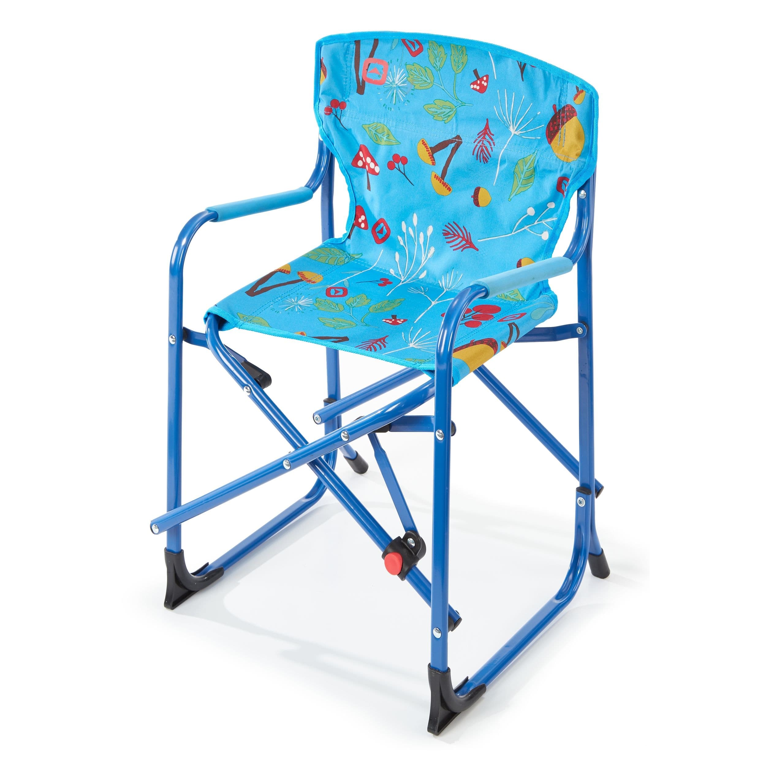 Outbound Kids' Portable Folding Director's Camping Chair w/ Child Safety Lock & Mesh Pocket
