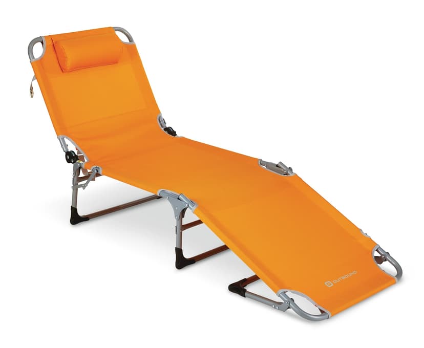 Outbound Adjustable Folding Beach Lounger Chair, Orange