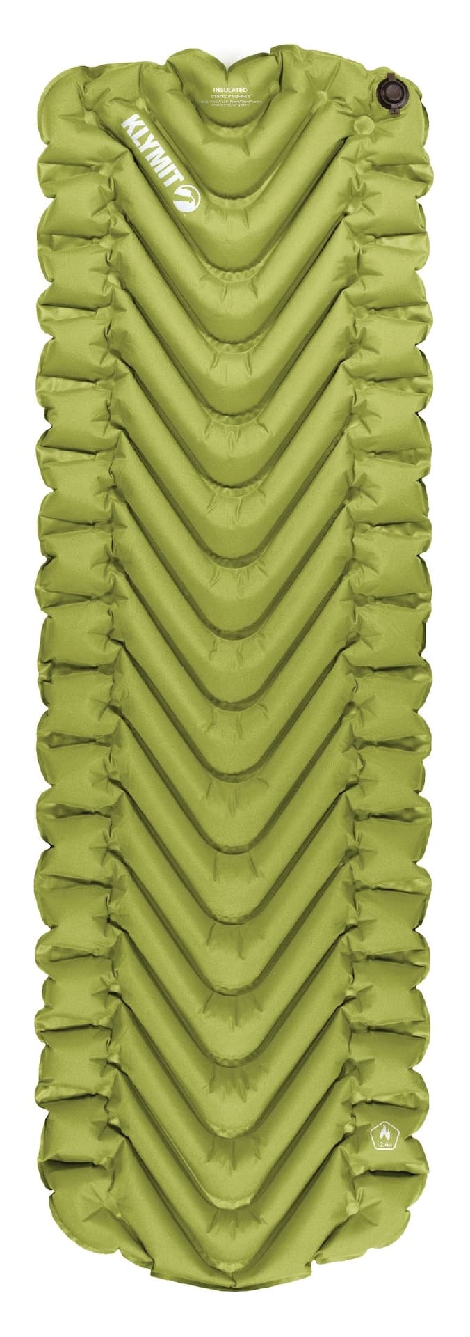 Klymit Static V2 Lightweight Inflatable Sleeping Pad, Regular, Green