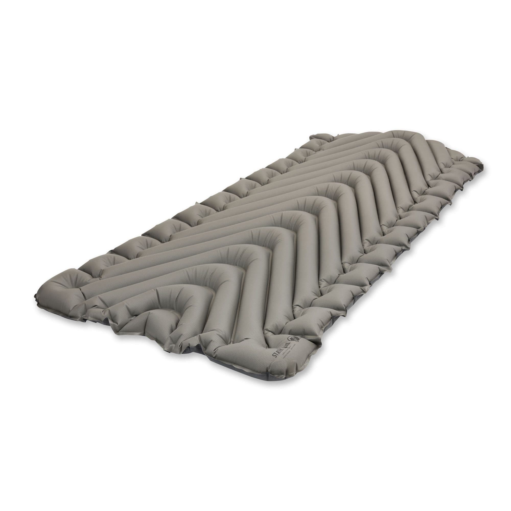 Klymit Static V Luxe Lightweight Inflatable & Compressible Sleeping Pad, Stone Grey
