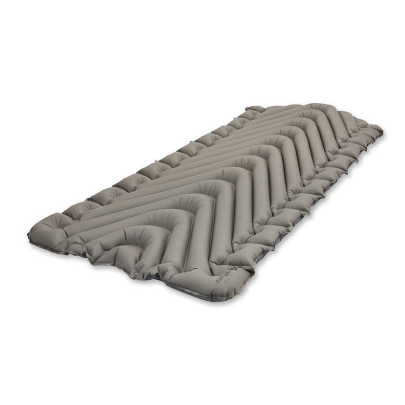 Klymit Static V Luxe Lightweight Inflatable & Compressible Sleeping Pad, Stone Grey