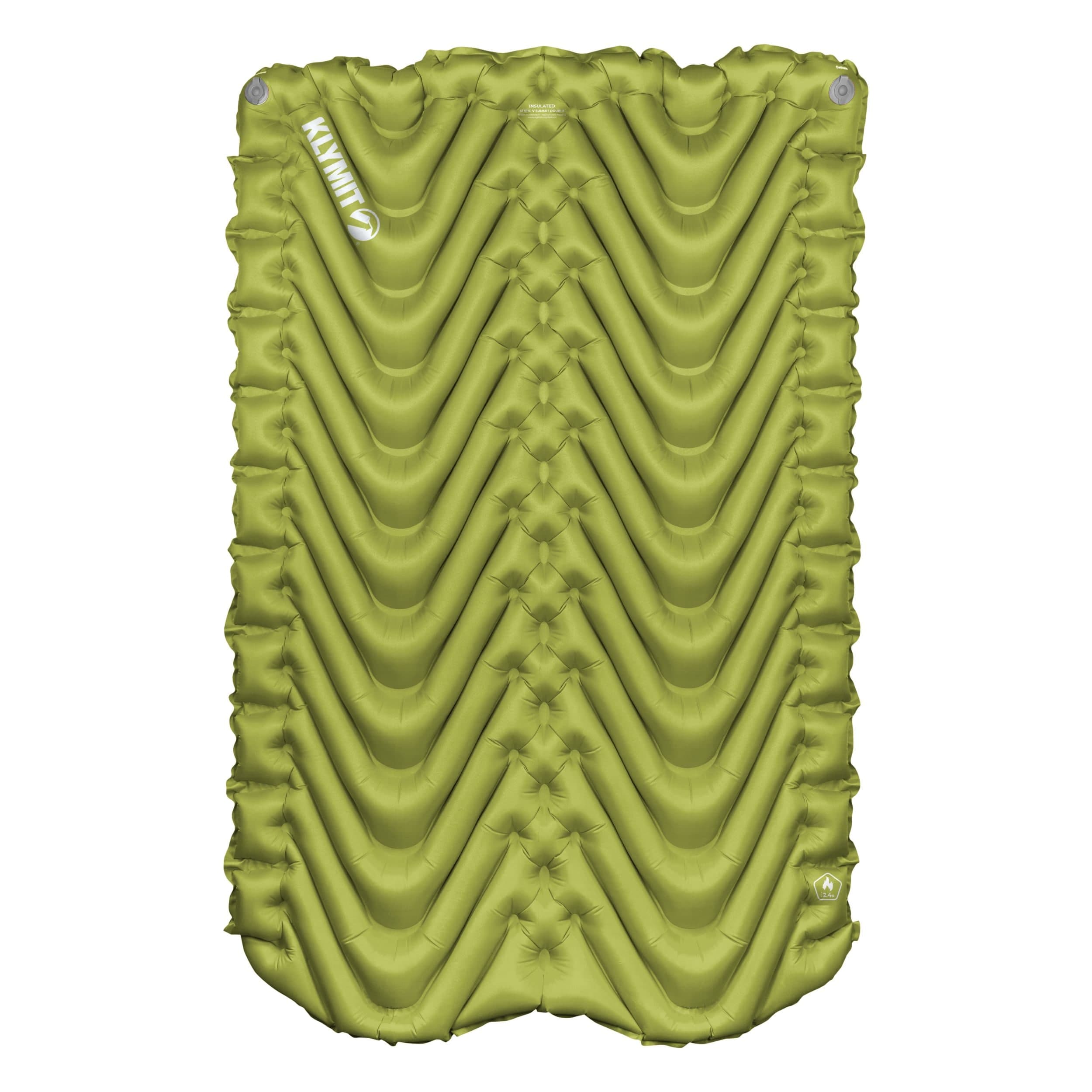 Klymit Insulated Double V 4-Season Lightweight Inflatable Sleeping Pad