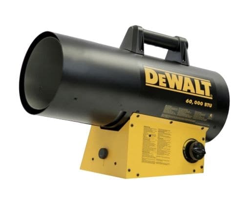 DEWALT 60,000-BTU Lightweight Propane Forced Air Heater