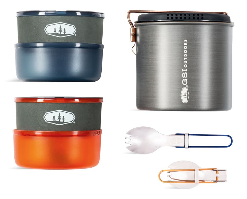 GSI Outdoors Pinnacle Dualist, Scratch-Proof, Aluminum Non-Stick, Dark Grey