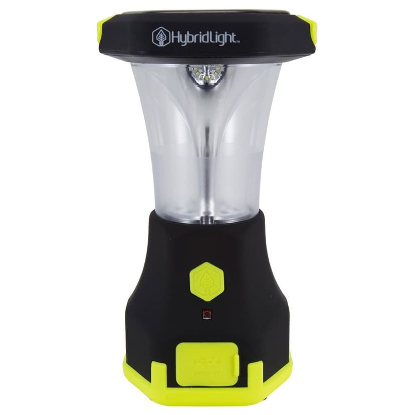 HybridLight® Solar Camping Lantern & Charger w/ USB Port, Waterproof up to 1m, 25 to 600 Lumens