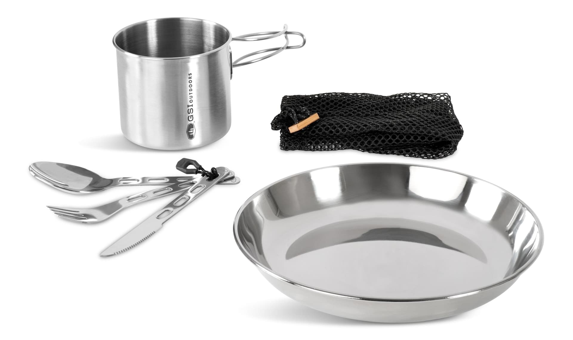 GSI Outdoors 1-Person Glacier Stainless Set