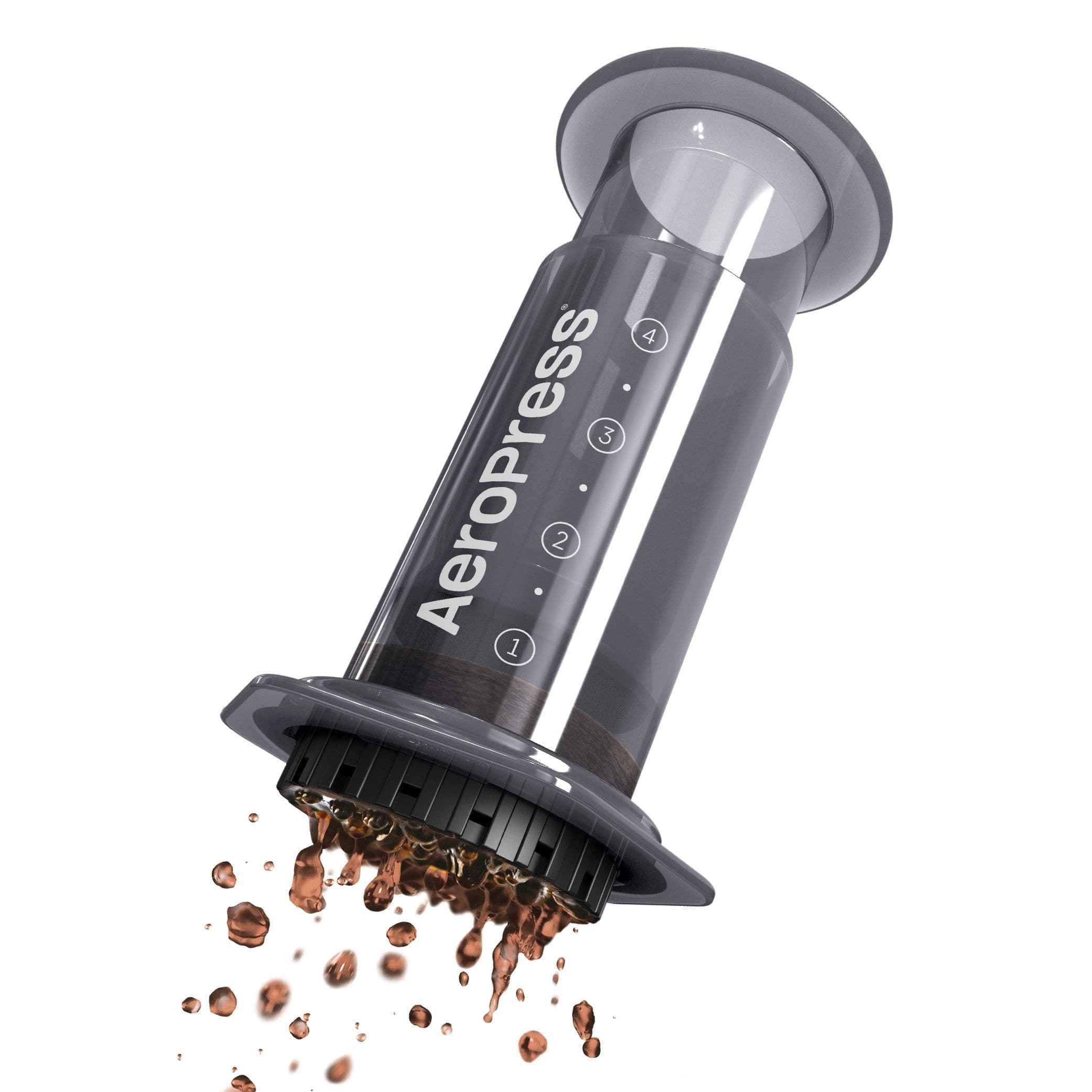 AeroPress Original Portable Coffee Maker, 1-2 Cup, Grey