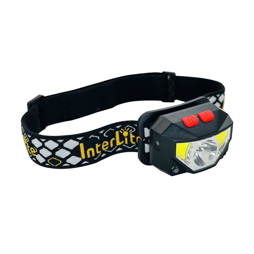 Interlite Rechargeable LED Headlamps with Sensor, 500 Lumens, 3-pk