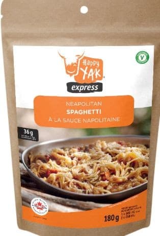 Happy Yak Express Spaghetti with Napolitana Sauce, Freeze Dried Meal, 180-g