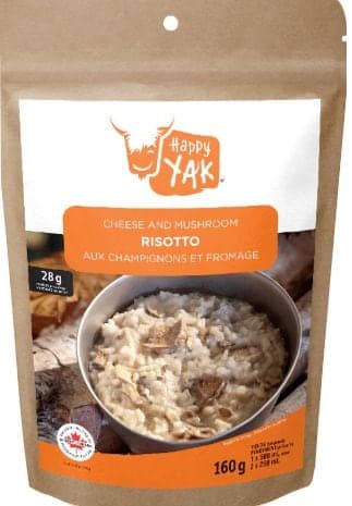 Happy Yak Cheese & Mushroom Risotto, Freeze Dried Meal, 160-g